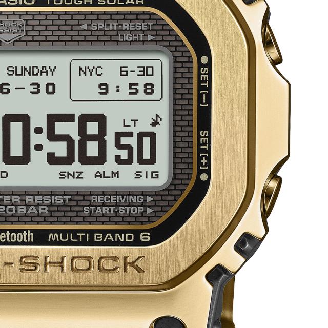 G-SHOCK フルメタル MIP液晶モデル ゴールド GMW-BZ5000GD-9JF メンズ 腕時計 電波ソーラー Bluetooth デジタル スクエア 国内正規品 カシオ