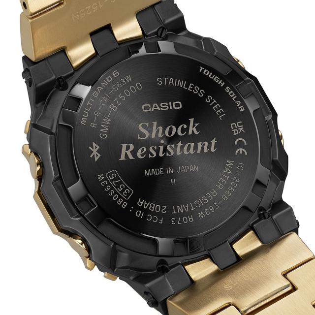 G-SHOCK フルメタル MIP液晶モデル ゴールド GMW-BZ5000GD-9JF メンズ 腕時計 電波ソーラー Bluetooth デジタル スクエア 国内正規品 カシオ