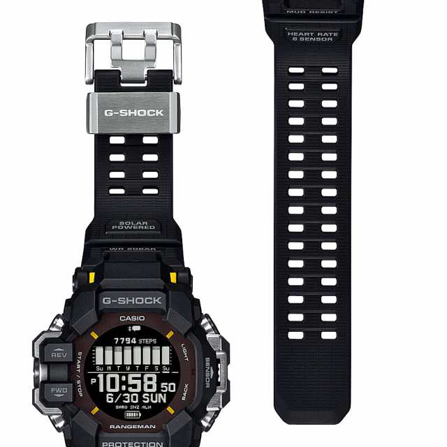 G-SHOCK レンジマン 心拍計 GPS機能 GPR-H1000-1JR メンズ 腕時計 ソーラー Bluetooth デジタル ブラック 反転液晶  国内正規品 カシオの通販はau PAY マーケット - ザ・クロックハウス au PAY マーケット店 | au PAY マーケット－通販サイト