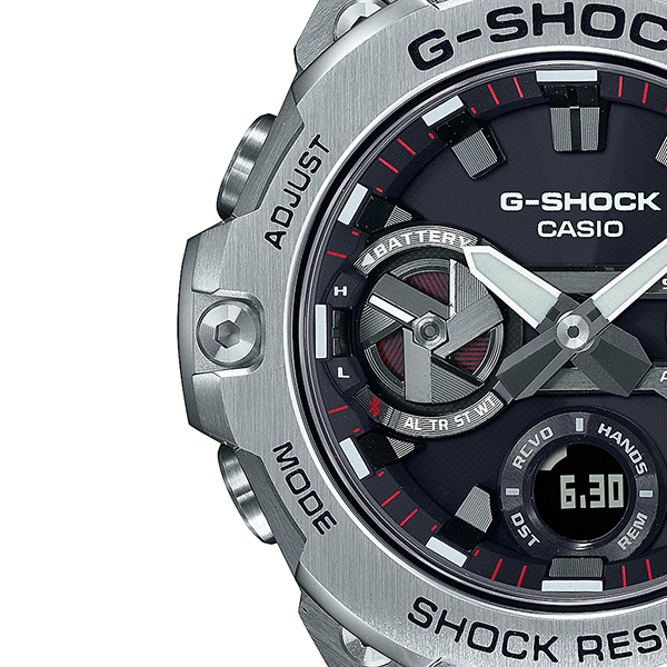 G-SHOCK G-STEEL GST-B400-1AJF メンズ 腕時計 ソーラー Bluetooth アナログ デジタル 樹脂バンド 薄型 カシオ 国内正規品_3
