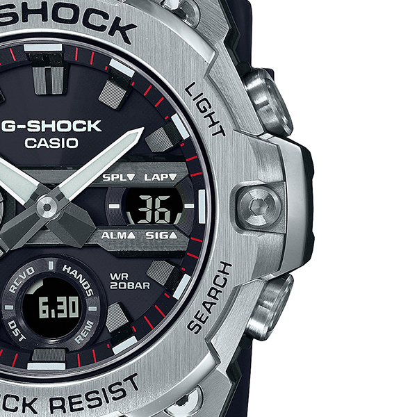 G-SHOCK G-STEEL GST-B400-1AJF メンズ 腕時計 ソーラー Bluetooth アナログ デジタル 樹脂バンド 薄型 カシオ 国内正規品_4