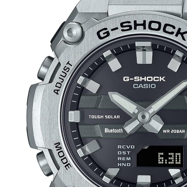 G-SHOCK G-STEEL 小型モデル GST-B600D-1AJF メンズ 腕時計 ソーラー Bluetooth アナデジ メタルバンド ブラック 反転液晶 国内正規品_3