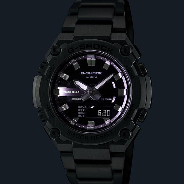 G-SHOCK G-STEEL 小型モデル GST-B600D-1AJF メンズ 腕時計 ソーラー Bluetooth アナデジ メタルバンド ブラック 反転液晶 国内正規品_5