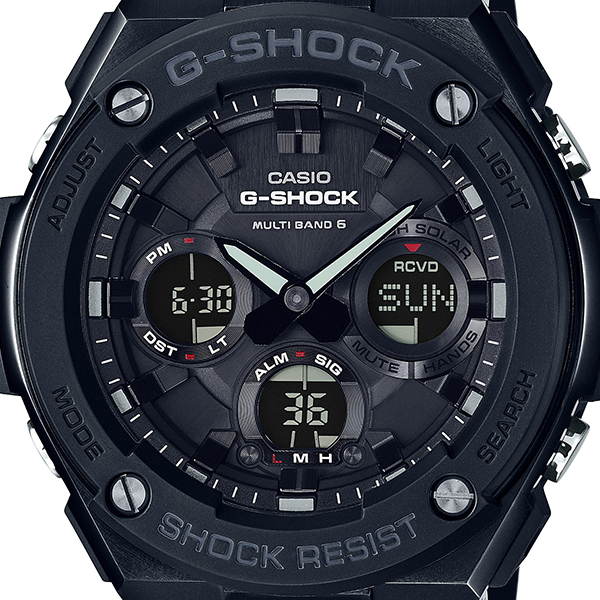 G-SHOCK G-STEEL 電波ソーラー メンズ 腕時計 アナログ デジタル ブラック GST-W100G-1BJF カシオ 国内正規品_2