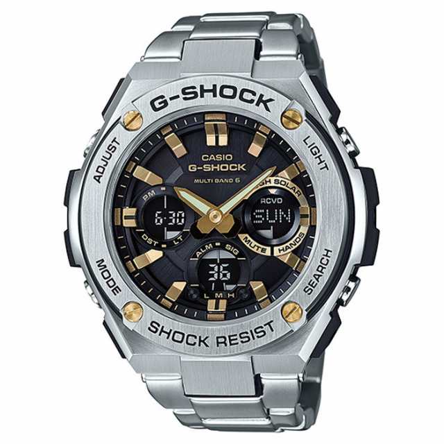 G-SHOCK G-STEEL 電波ソーラー メンズ 腕時計 アナログ デジタル シルバー メタルバンド GST-W110D-1A9JF 国内正規品  カシオ｜au PAY マーケット