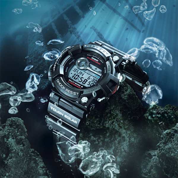 G-SHOCK マスターオブG FROGMAN フロッグマン 電波ソーラー メンズ 腕時計 デジタル ブラック 200m潜水用防水  GWF-1000-1JF 国内正規品 ｜au PAY マーケット