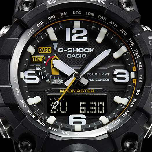 G-SHOCK マッドマスター GWG-1000-1A3JF メンズ 腕時計 電波ソーラー アナデジ ブラック 日本製 国内正規品 カシオ  MASTER OF G｜au PAY マーケット