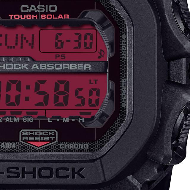 G-SHOCK ブラック&ボールドレッド GX-56BBR-1JF メンズ 腕時計