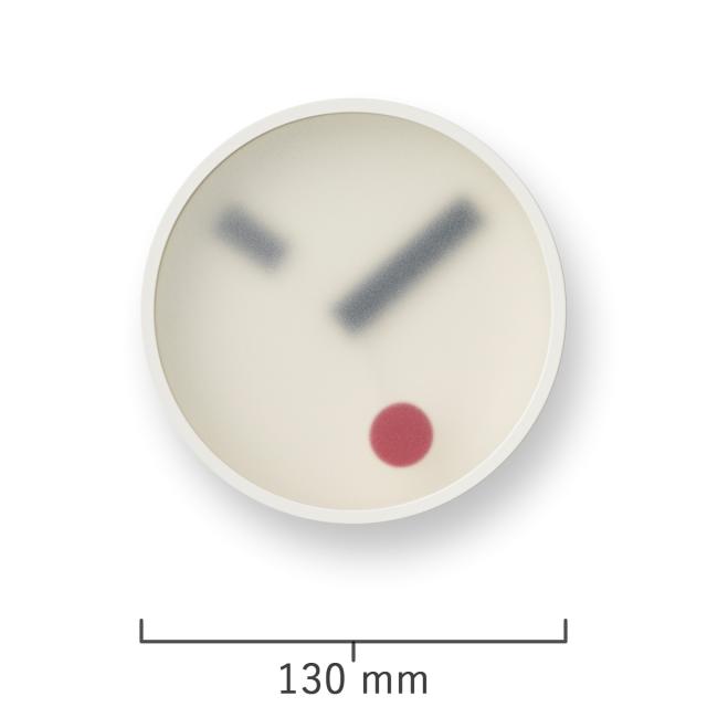 タカタレムノス 掛け時計 デザインオブジェクト ケハイ 漆喰 クオーツ 電池式 ホワイト スイープセコンド 小泉 誠 KM22-01WH_2
