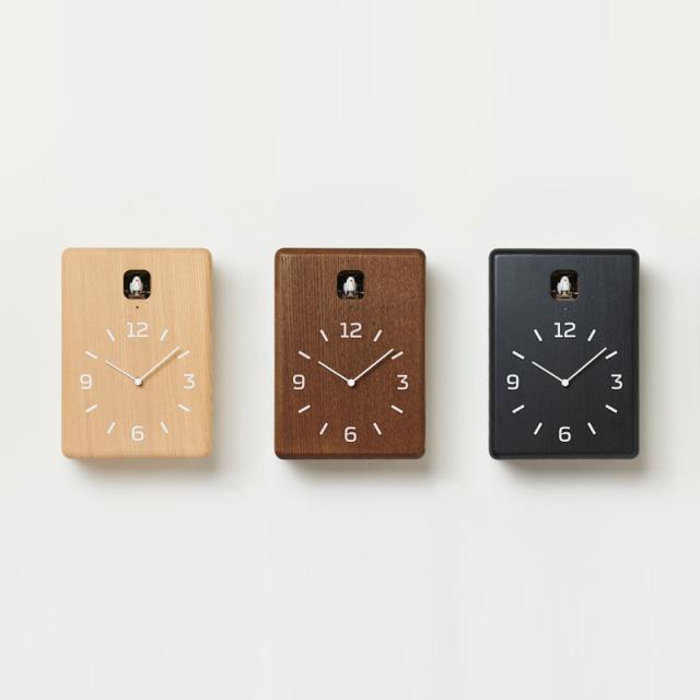 タカタレムノス 掛け時計 デザインオブジェクト クク カッコー時計 クオーツ 電池式 ブラック 奈良 雄一 LC10-16BK_6