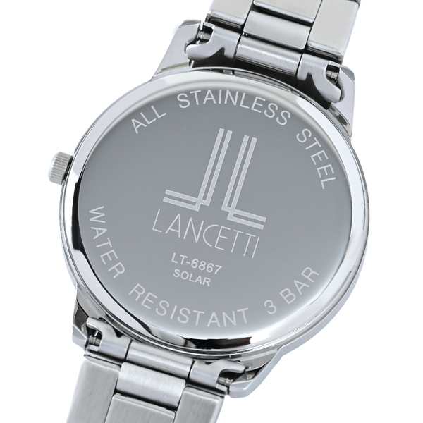 LANCETTI ランチェッティ ペア ソーラー LT6867-BL メンズ 腕時計 3針