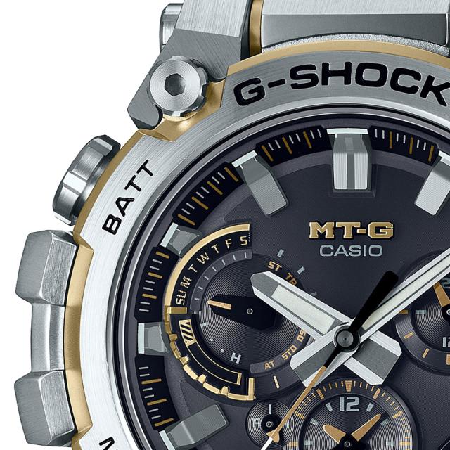 G-SHOCK MT-G MTG-B3000シリーズ MTG-B3000D-1A9JF メンズ 腕時計 電波ソーラー Bluetooth アナログ シルバー ゴールドアクセント 日本製 国内正規品 カシオ_3