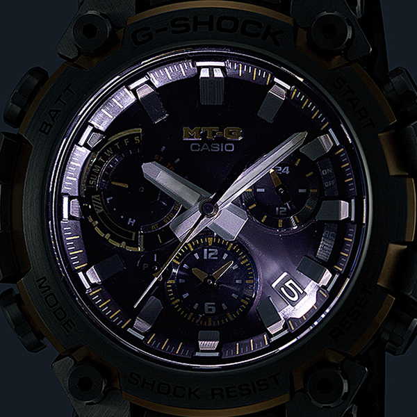 G-SHOCK MT-G MTG-B3000シリーズ MTG-B3000D-1A9JF メンズ 腕時計 電波ソーラー Bluetooth アナログ シルバー ゴールドアクセント 日本製 国内正規品 カシオ_5