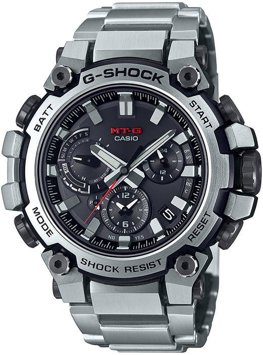 G-SHOCK MT-G MTG-B3000シリーズ MTG-B3000D-1AJF メンズ 腕時計 電波ソーラー Bluetooth アナログ シルバー 日本製 国内正規品 カシオ_1