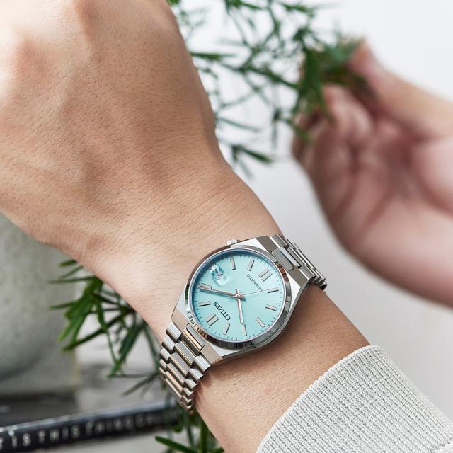 シチズンコレクション TSUYOSA Collection ツヨサ 37mm アイスブルー NJ0200-50L メンズ 腕時計 メカニカル 機械式 自動巻き 3針 日付_11