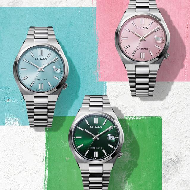 シチズンコレクション TSUYOSA Collection ツヨサ 37mm アイスブルー NJ0200-50L メンズ 腕時計 メカニカル 機械式 自動巻き 3針 日付_14