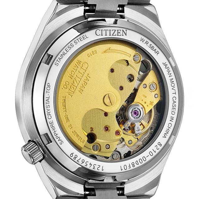 シチズンコレクション TSUYOSA Collection ツヨサ 37mm アイスブルー NJ0200-50L メンズ 腕時計 メカニカル 機械式 自動巻き 3針 日付_7