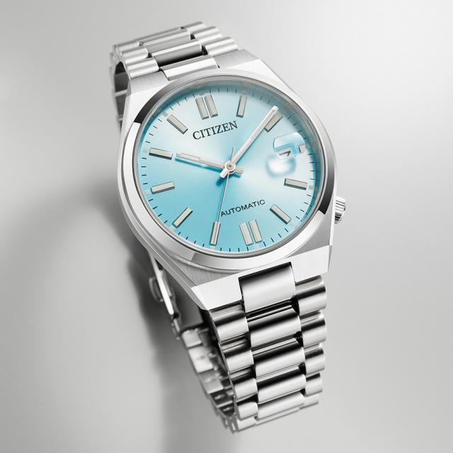 シチズンコレクション TSUYOSA Collection ツヨサ 37mm アイスブルー NJ0200-50L メンズ 腕時計 メカニカル 機械式 自動巻き 3針 日付_9