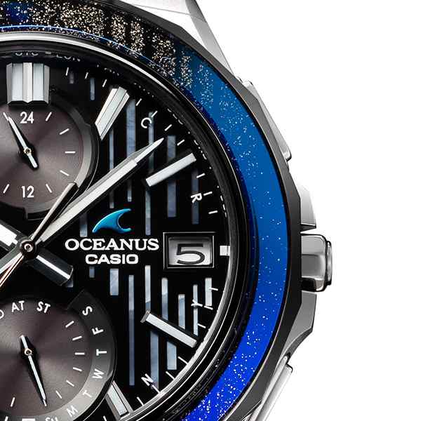 CASIO OCW-S5000MB OCEANUS Manta 電波 腕時計205cmケースタテ