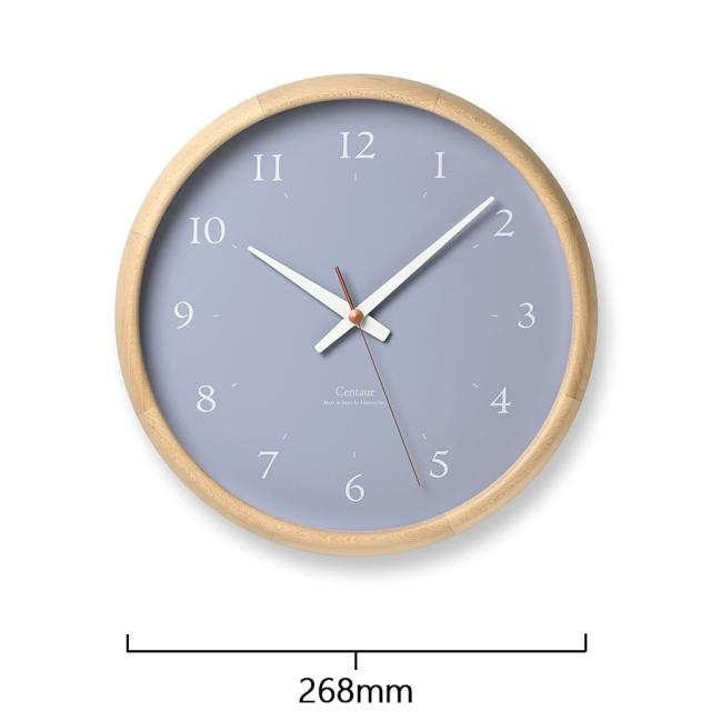 タカタレムノス 掛け時計 プレイン セントール クロック クオーツ 電池式 ブルー スイープセコンド PC23-14BL_2