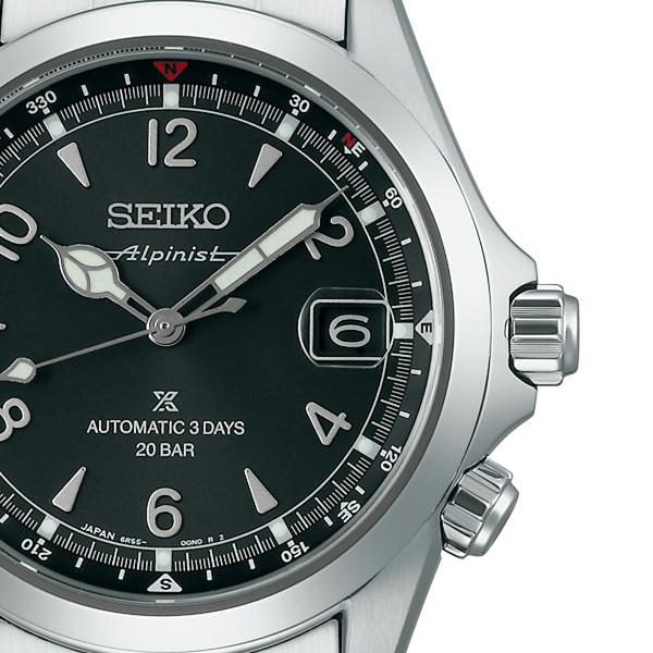 セイコー プロスペックス アルピニスト メカニカル 3Days SBDC209 メンズ 腕時計 機械式 ブラックダイヤルコアショップ専売モデル_4