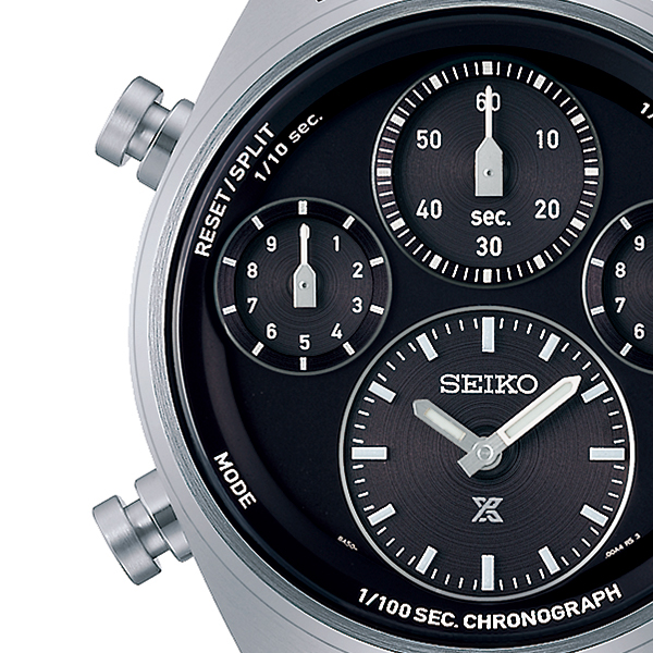 セイコー プロスペックス SPEEDTIMER スピードタイマー ソーラークロノグラフ 1/100秒計測 SBER003 メンズ 腕時計 ブラック_3