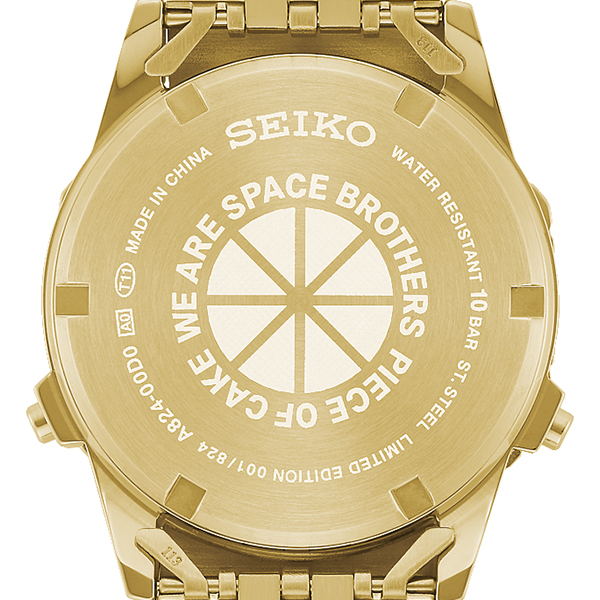 セイコー セレクション 宇宙兄弟 コラボレーション限定モデル ヒビト 南波日々人 SBJG024 メンズ 腕時計 クオーツ 電池式 デジタル ゴールド_6