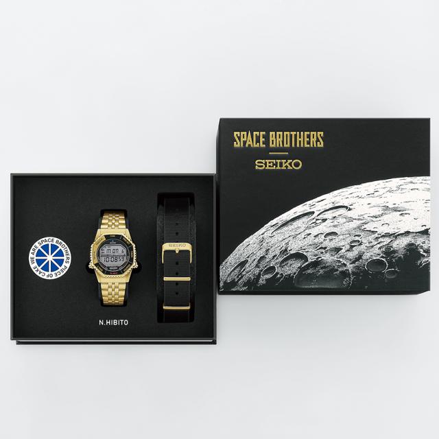 セイコー セレクション 宇宙兄弟 コラボレーション限定モデル ヒビト 南波日々人 SBJG024 メンズ 腕時計 クオーツ 電池式 デジタル ゴールド_9