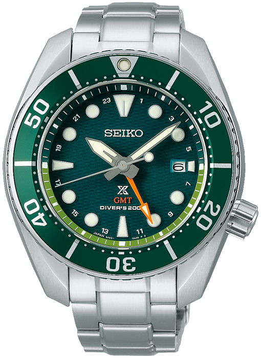 セイコー プロスペックス スモウ SBPK001 メンズ 腕時計 ソーラー GMT ダイバーズ グリーン_1