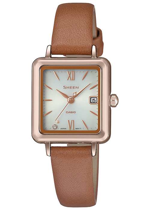 Casio Shs-4501Pgl-7Ajf Sheen Leather Band