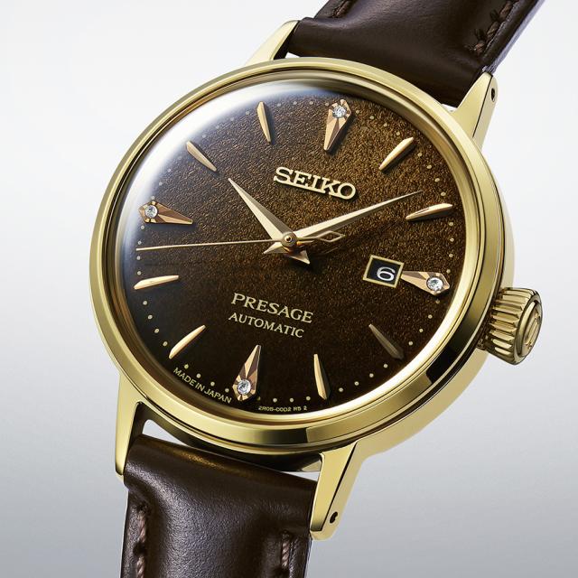 SEIKO SPIRIT 腕時計 クォーツ ゴールドカラー デイト レザー セイコー 