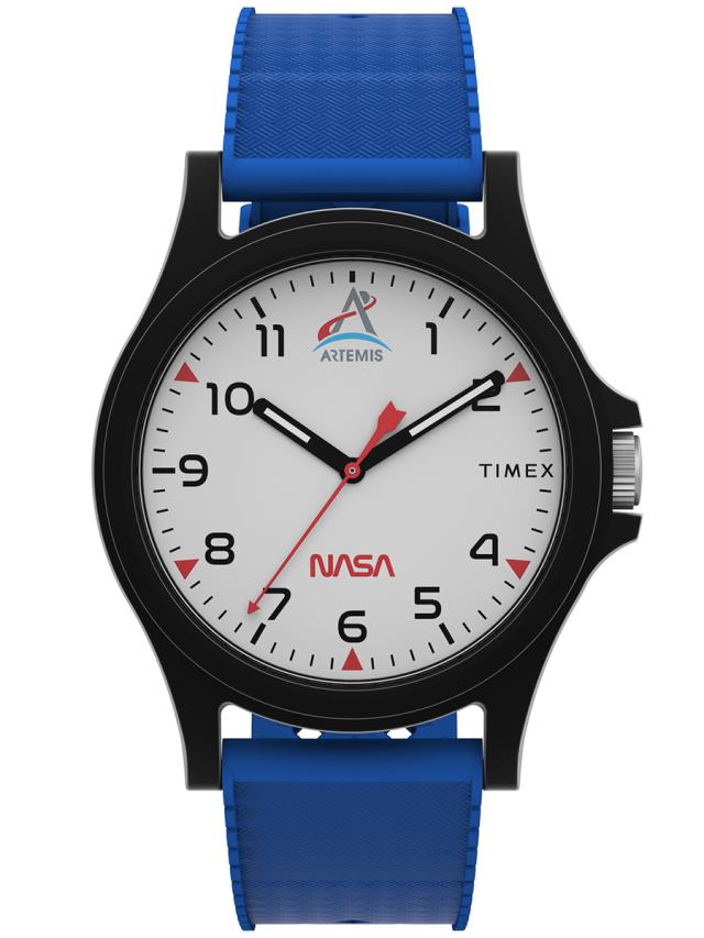 タイメックス NASA アルテミス計画 コラボレーションモデル ブルー TW2Y13100 メンズ 腕時計 クオーツ 電池式 シリコンバンド_1