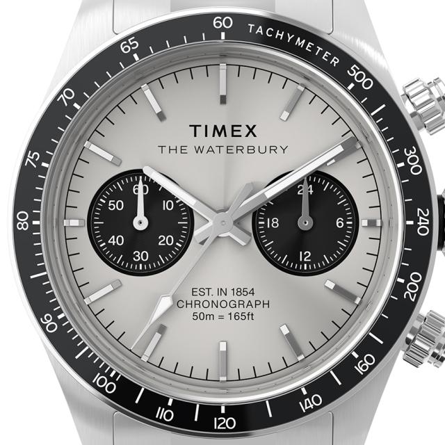 タイメックス ウォーターベリー ヘリテージ クロノグラフ TW2Y19200 メンズ 腕時計 クオーツ 電池式 シルバーダイヤル_2