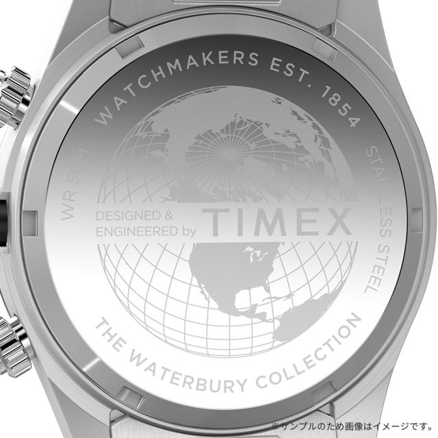 【新品電池】TIMEX 1854 クロノグラフ クオーツ腕時計 インディグロ タイメックス 腕時計 インテリジェントクオーツ フライバック