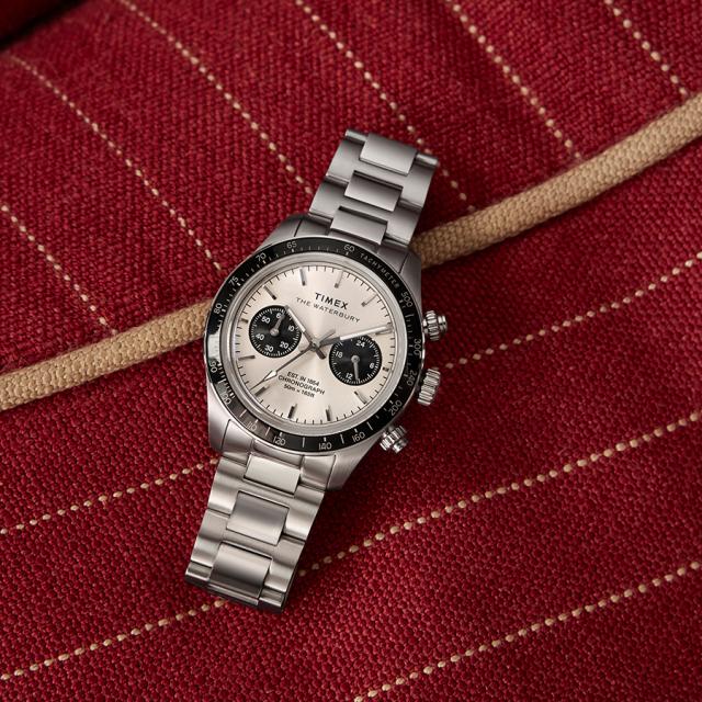 タイメックス ウォーターベリー ヘリテージ クロノグラフ TW2Y19200 メンズ 腕時計 クオーツ 電池式 シルバーダイヤル_8