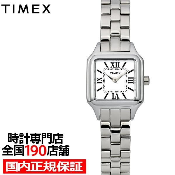 タイメックス Legacy Addison レガシーアディソン TW2Y23800 レディース 腕時計 クオーツ 電池式 2針 スクエア シルバー