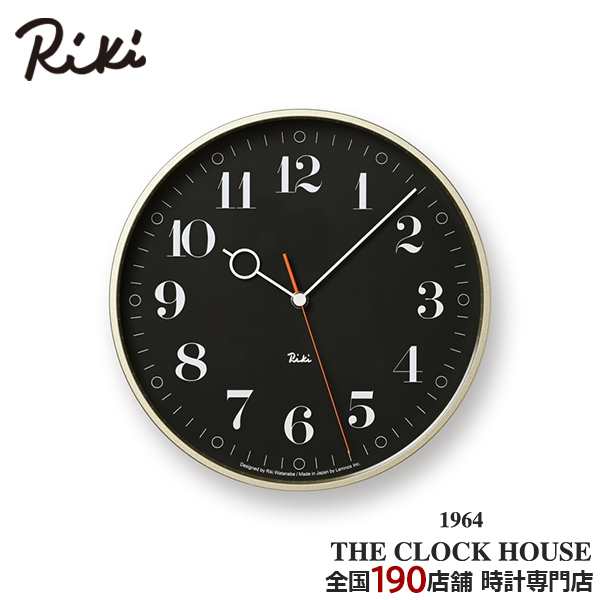 リキ リング クロック 掛時計 ブラック シンプル WR20-05BK RIKI RING CLOCK タカタレムノス