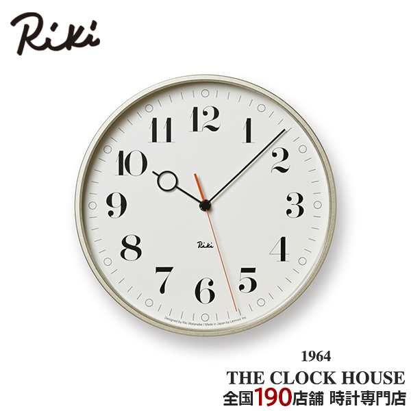 リキ リング クロック 掛時計 ホワイト シンプル WR20-05WH RIKI RING CLOCK タカタレムノス