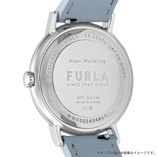 フルラ イージーシェイプ 3針 WW00024044L1 レディース 腕時計 クオーツ 電池式 サンレイダイヤル 革ベルト ブルー_6