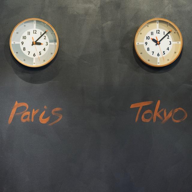 タカタレムノス 掛け時計 fun pun clock with color! ふんぷんくろっく グレー 20.3cm クオーツ 電池式 土橋陽子 YD23-09GY_5
