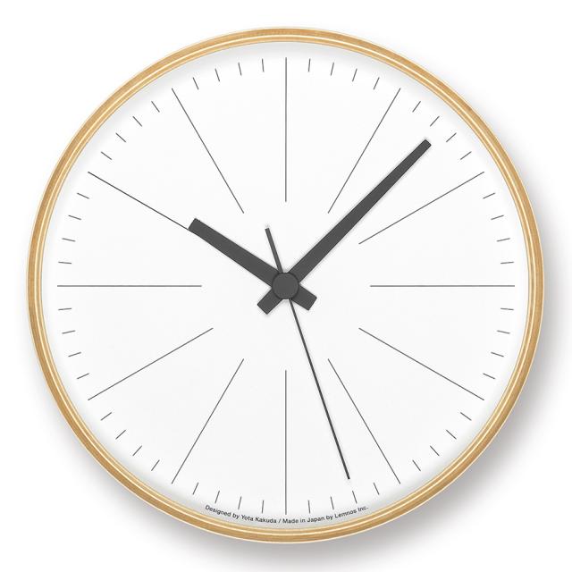 タカタレムノス 掛け時計 カーサ ラインの時計 PLY クオーツ 電池式 プライウッド スイープセコンド 角田 陽太 YK21-13_3
