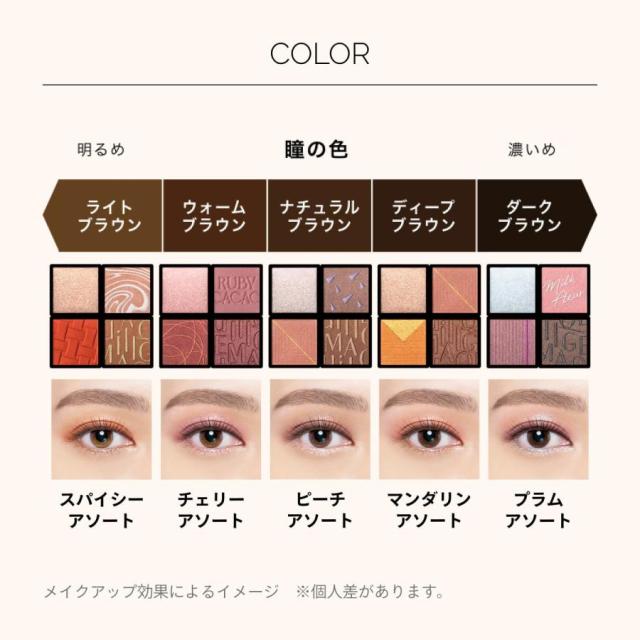 資生堂 マキアージュ カスタマイズアイカラーアソート 全5セット 3.8g