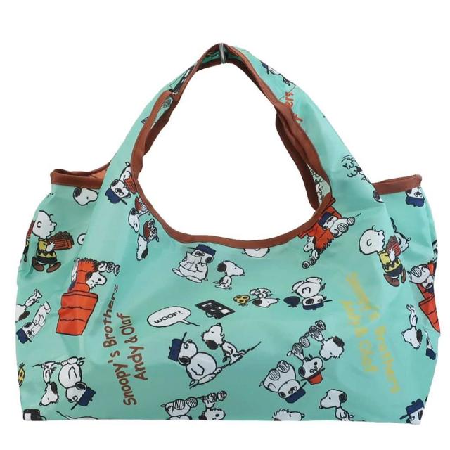 スヌーピー ランチ エコバッグ コンビニ お弁当 傾かない おしゃれ かわいい 軽量 折りたたみ マチ付 北欧 雑貨 グリーンの通販はau Pay マーケット 8loop