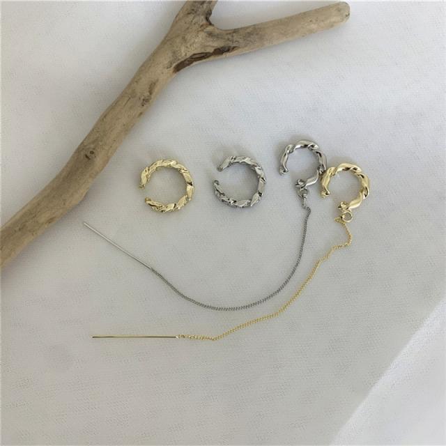 イヤーカフ セット 丸線ねじり チェーン おしゃれ かわいい ピアス シンプル ゴールド シルバー 組み合わせ イヤリング 韓国 小さめの通販はau Pay マーケット 8loop