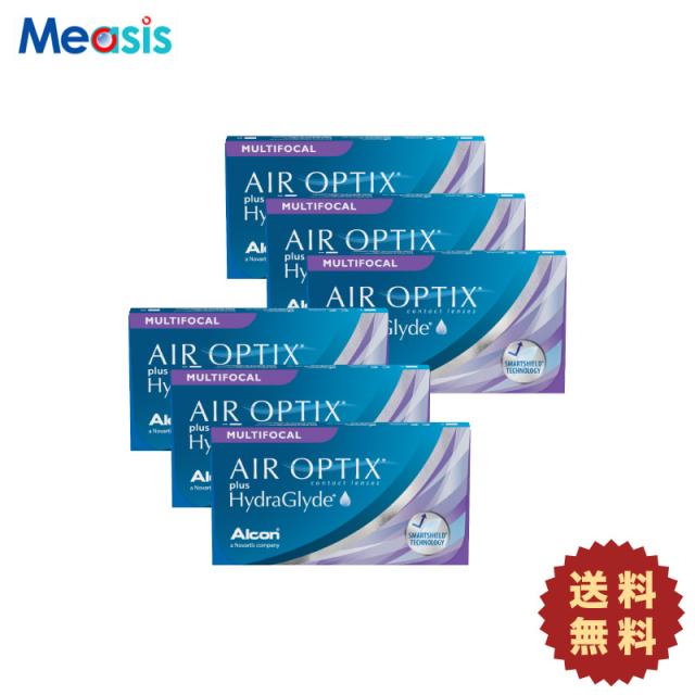 【 6箱】エアオプティクスプラスハイドラグライド遠近両用〈6枚入〉×左右各3箱［国内正規品 2週間定期交換遠近両用 日本アルコン］の通販は 14,468円