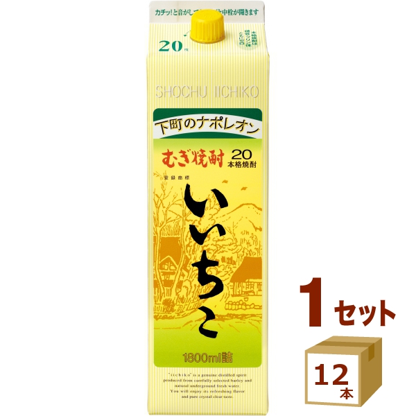 三和酒類（大分） 麦焼酎 いいちこ20゜パック  1800ml×12本 焼酎