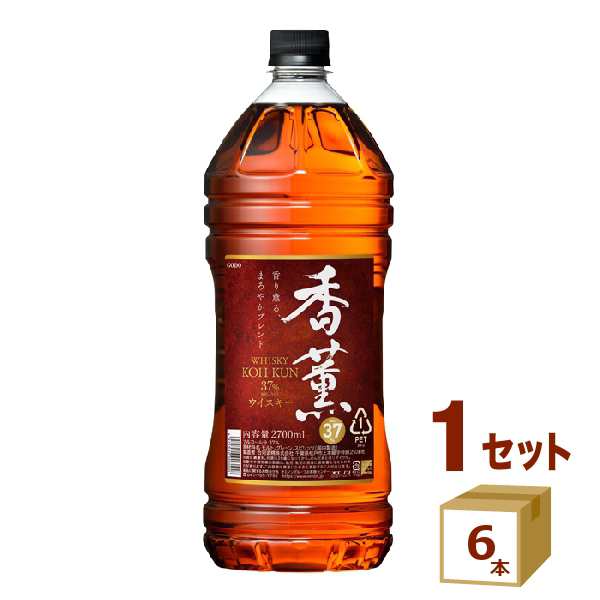 合同酒精 ウイスキー 香薫 37度 ペット 2700ml×6本 ウイスキー