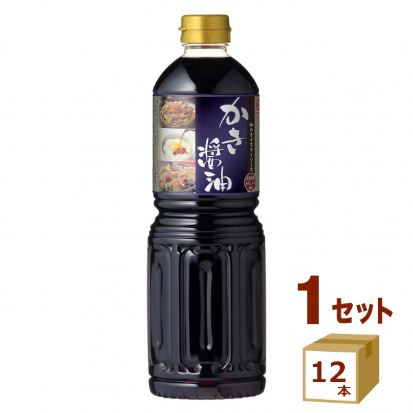 マルキン忠勇（盛田）かき醤油 ペット  1000ml×12本 調味料