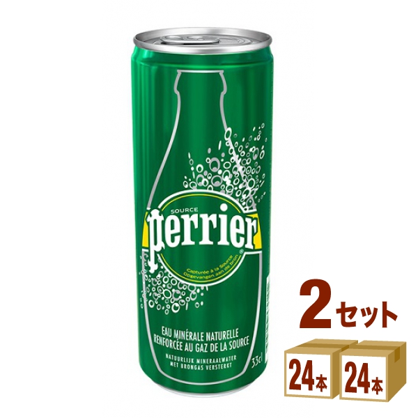スパークリングミネラルウォーター ペリエ Perrier 缶 炭酸水【正規輸入品】 330ml×24本×2ケース (48本) 飲料の通販は 7,780円