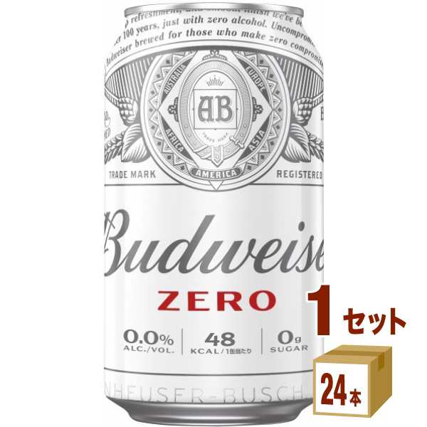 バドワイザーゼロ３５０ｍｌＸ６缶350ml×24本×1ケース (24本) ノン